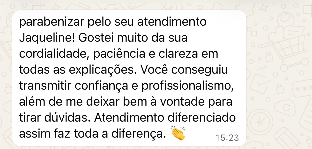 Depoimento de paciente via WhatsApp — 11